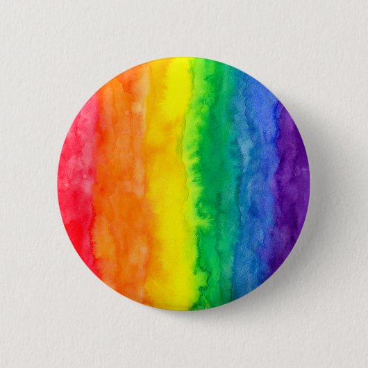 Buttonnen regenboogwas ronde button 5,7 cm (Voorkant)