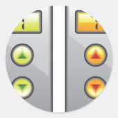 Buttonnen Ronde Sticker (Voorkant)