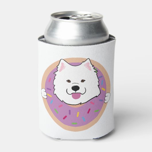 Buttonnen Samoyed Blikjeskoeler (Blikje Voorkant)