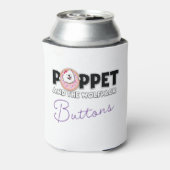 Buttonnen Samoyed Blikjeskoeler (Blikje Achterkant)