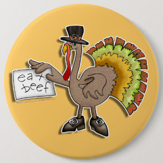 Buttonnen, spelden, badges - Thanksgiving Turkije Ronde Button 6,0 Cm