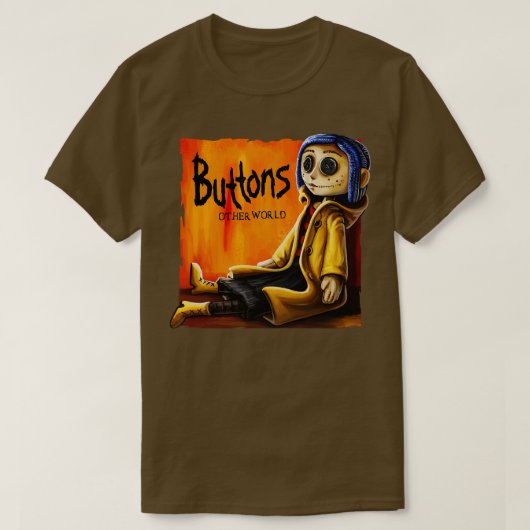 Buttonnen T-shirt (Design voorkant)