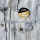 Buttonnen van de rechtenschool Afstuderen Ronde Button 5,7 Cm (In situ)