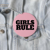 Buttonnen VAN DE REGEL VAN MEISJES Ronde Button 4,0 Cm (In situ)