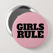 Buttonnen VAN DE REGEL VAN MEISJES Ronde Button 4,0 Cm (Voorkant /achterkant)