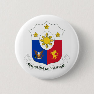 Buttonnen van de Republika ng Pilipinas (wapenschi Ronde Button 5,7 Cm