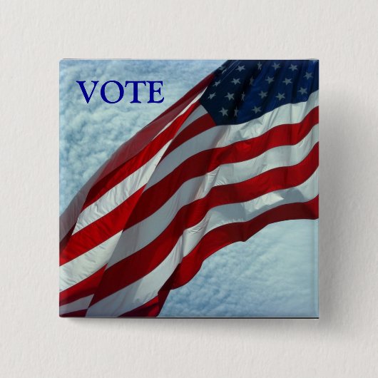 Buttonnen van de verkiezingscampagne - stemming vierkante button 5,1 cm (Voorkant)