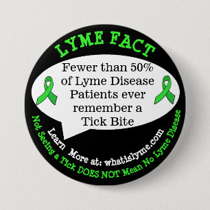 Buttonnen van de ziekte van Lyme voor bewustmaking Ronde Button 7,6 Cm
