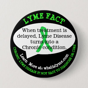 Buttonnen van de ziekte van Lyme voor bewustmaking Ronde Button 7,6 Cm