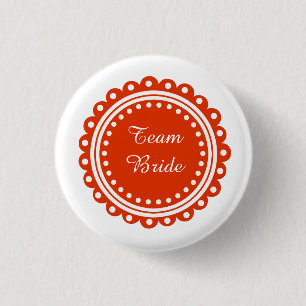 Buttonnen van het aangepaste moderne huwelijksteam ronde button 3,2 cm