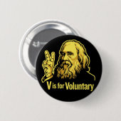 Buttonnen van Lysander Spooner Voluntaryisme Ronde Button 5,7 Cm (Voorkant /achterkant)