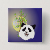 Buttonnen van Panda (Ailuropoda melanoleuca) Vierkante Button 5,1 Cm (Voorkant)