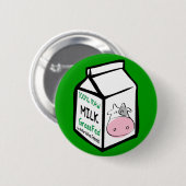 Buttonnen van rauwe melk ronde button 5,7 cm (Voorkant /achterkant)