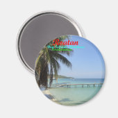 Buttonnen van Roatan, Bay Islands, Honduras Magneet (Voorkant / Achterkant)