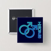 Buttonnen Vierkante Button 5,1 Cm (Voorkant /achterkant)