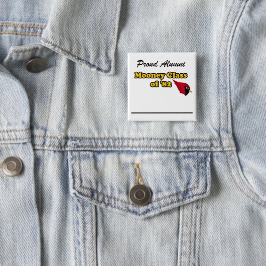 Buttonnen Vierkante Button 5,1 Cm (In situ)