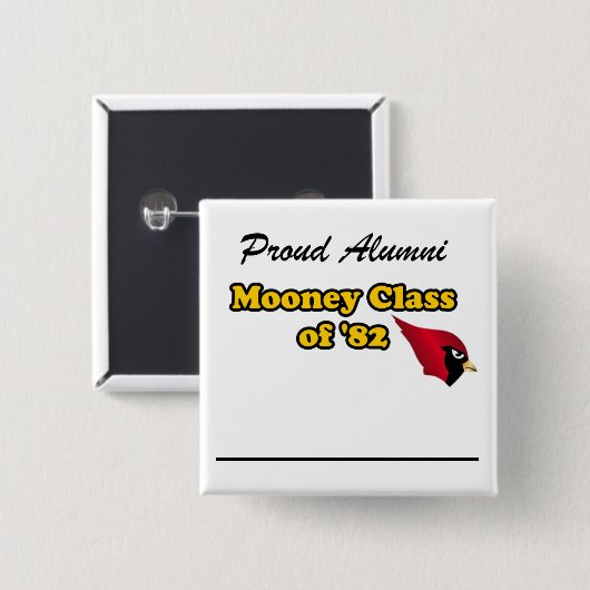 Buttonnen Vierkante Button 5,1 Cm (Voorkant /achterkant)