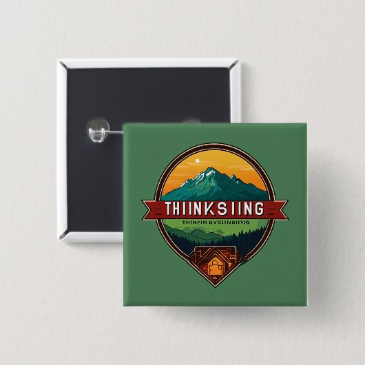 Buttonnen Vierkante Button 5,1 Cm (Voorkant /achterkant)