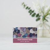 Buttonnen Visitekaartje naaigartels (Staand voorkant)