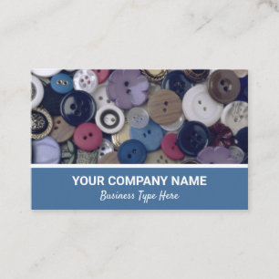 Buttonnen Visitekaartje naaigartels