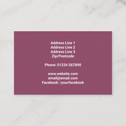 Buttonnen Visitekaartje naaigartels (Achterkant)