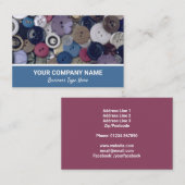 Buttonnen Visitekaartje naaigartels (Voorkant / Achterkant)