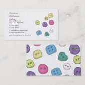 Buttonnen Visitekaartjes voor het vastnaaien van v (Voorkant / Achterkant)