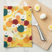 Buttonnen voor digitale kunst theedoek (Quarter Fold)