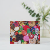 Buttonnen voor het kleuren met kerstbomen feestdagenkaart (Staand voorkant)