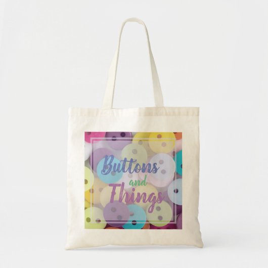 Buttonnen voor het kleuren van naaigarenden en amb tote bag (Voorkant)
