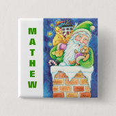 Buttonnen voor kerststuring personaliseren vierkante button 5,1 cm (Voorkant)