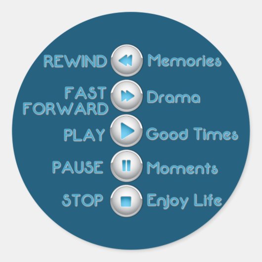 Buttonnen voor levenscontrole ronde sticker (Voorkant)
