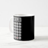 Buttonnen voor liften koffiemok (Voorkant links)