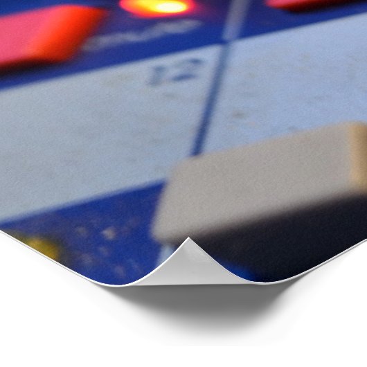 Buttonnen voor mengbordpapier poster (Hoek)