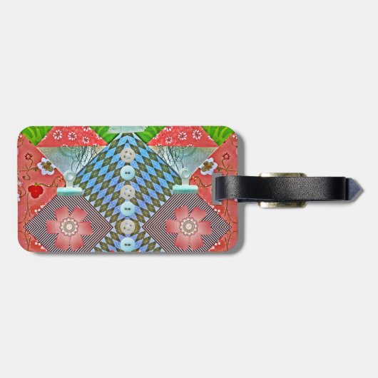 Buttonnen voor scrapbook Adresetiketten Bagagelabel (Achterkant horizontaal)