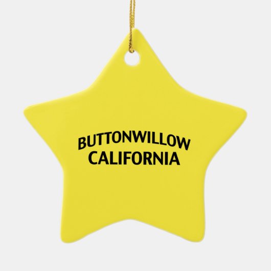 Buttonwillow California Keramisch Ornament (Voorkant)