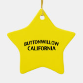 Buttonwillow California Keramisch Ornament (Achterkant)