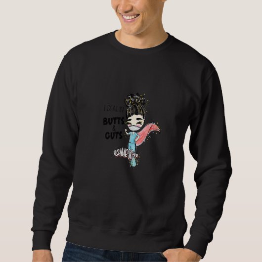 Butts And Guts Gastroenterology Endoscopy Black Ha Trui (Voorkant)