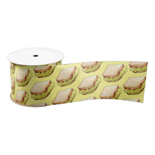 Butty Chip Shop Sandwich UK British Junk Food Satijnen Lint