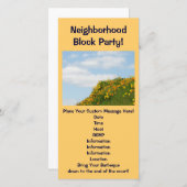 Buurblokkeringspartij! Zomerpartijen Barbeques (Voorkant / Achterkant)