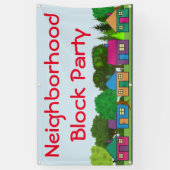 Buurblokpartij Spandoek (Verticaal)