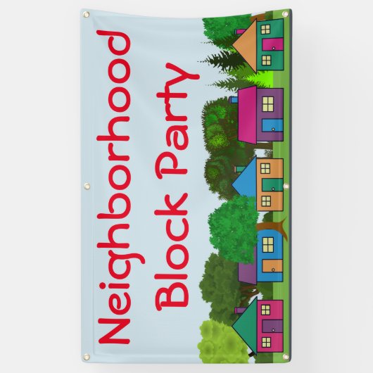 Buurblokpartij Spandoek (Verticaal)
