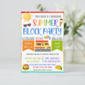 Buurblokpartij Uitnodigen Kaart (Staand voorkant)