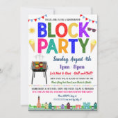 Buurblokpartij Uitnodigen Kaart (Voorkant)