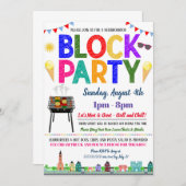 Buurblokpartij Uitnodigen Kaart (Voorkant / Achterkant)