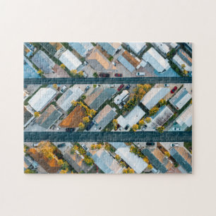 Buurbouw Jigzaag Puzzle Complex Jigzaag Legpuzzel