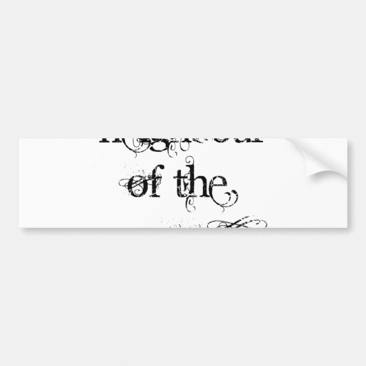 Buurder van de Groom Bumpersticker (Voorkant)