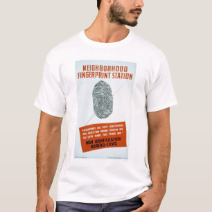 Buurdevingerafdrukstation - WPA T-shirt
