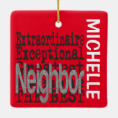 Buurextraordinaire CUSTOM Keramisch Ornament (Achterkant)