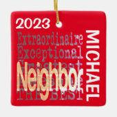 Buurextraordinaire CUSTOM Keramisch Ornament (Voorkant)